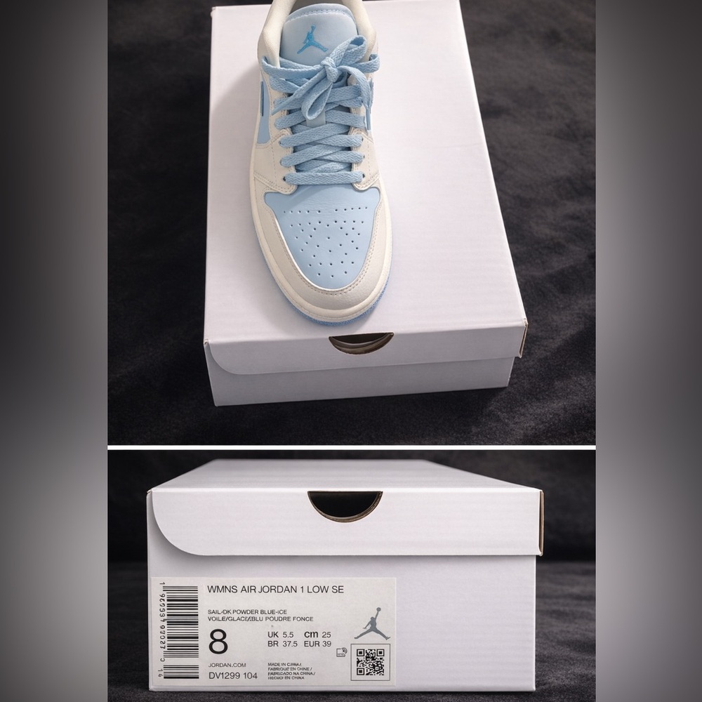Nike Kids Shoes - Light Blue and White